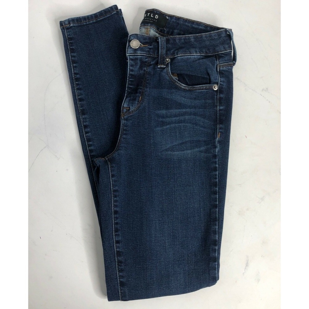 DSTLD Jeans Womens 26 Blue High Waisted Skinny Dark Wash Stretch Denim
